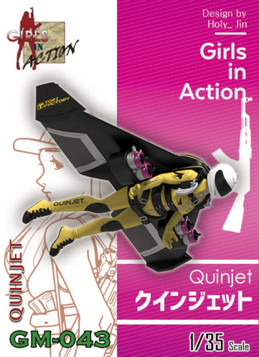 Tori Factory 1/35 Girls in Action Series Quinjet Resin Kit GM-043 high quality_1