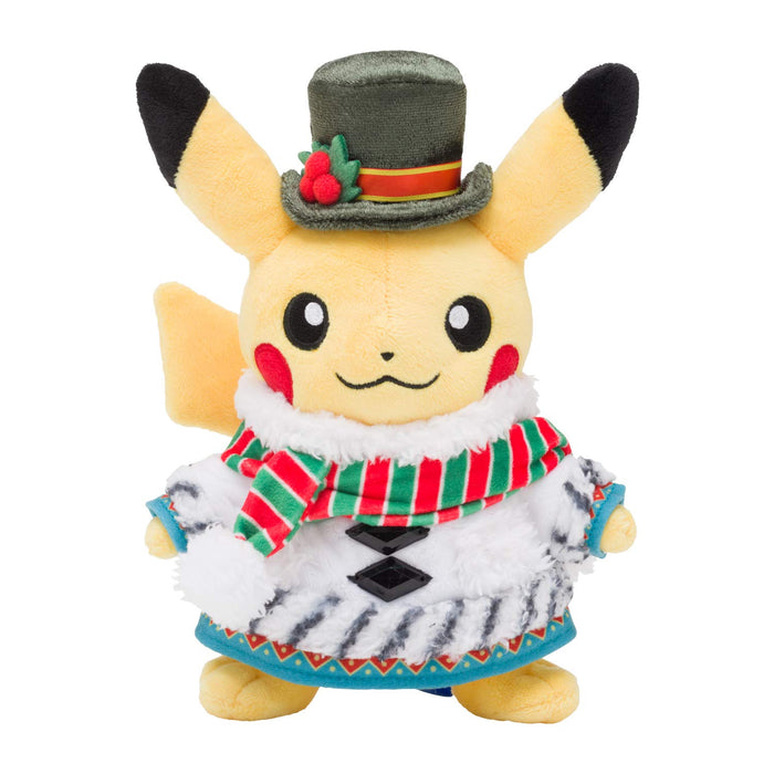 Pokemon Center Original Christmas Wonderland 2020 Plush Doll Pikachu 15x10x20cm_1