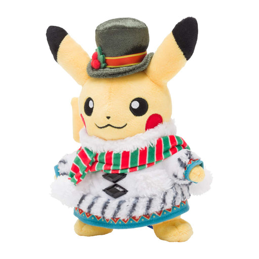 Pokemon Center Original Christmas Wonderland 2020 Plush Doll Pikachu 15x10x20cm_2