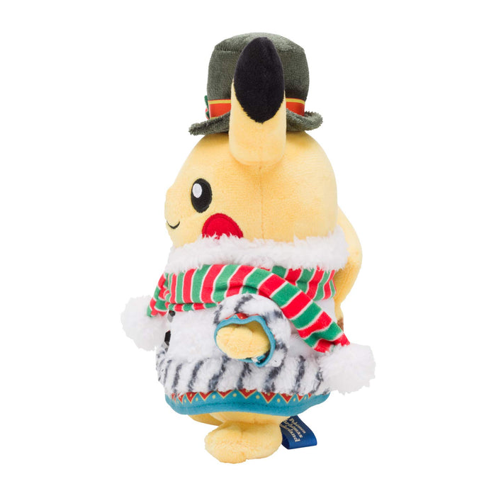 Pokemon Center Original Christmas Wonderland 2020 Plush Doll Pikachu 15x10x20cm_4