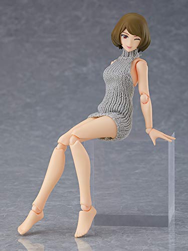Max Factory figma 505 Female Body (Chiaki) with Backless Sweater Outfit Figure_4