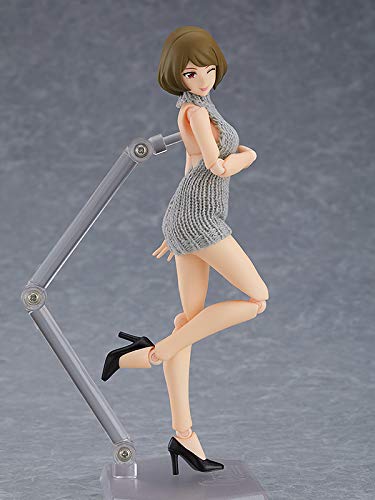 Max Factory figma 505 Female Body (Chiaki) with Backless Sweater Outfit Figure_5