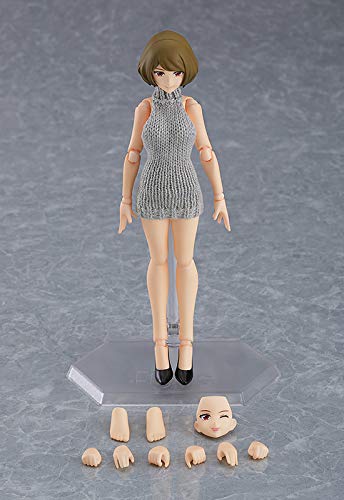 Max Factory figma 505 Female Body (Chiaki) with Backless Sweater Outfit Figure_6