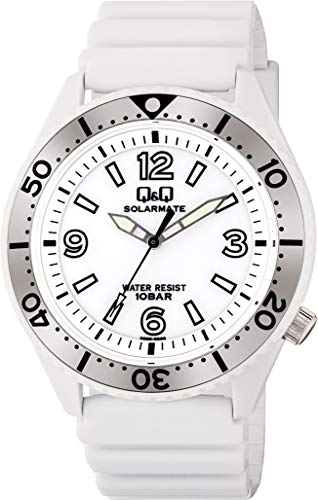Citizen Q & Q Solar White Dial H064-003 Men's White NEW from Japan_1