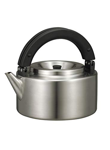 CB Japan Kettle Stainless Steel IH Compatible 1.7L Flat Kettle with Tea Strain_1