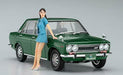 Hasegawa 1/24 Datsun Bluebird 1600SSS w/60's Girls Figure Plastic Model NEW_3