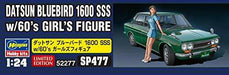 Hasegawa 1/24 Datsun Bluebird 1600SSS w/60's Girls Figure Plastic Model NEW_6