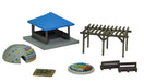 Tomytec Visual Scene Accessory 014-4 Station Front Park C4 313755 Diorama NEW_1