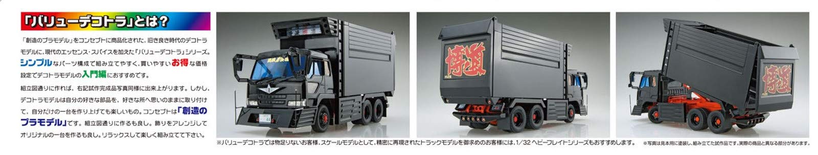 Aoshima 1/32 Value Decotruck EX No.11 Kaikyoudoujyuku Hakukougyou Hakudomaru Kit_6