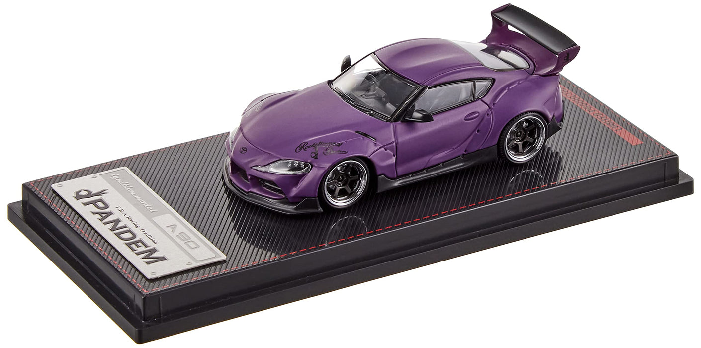 ignition model 1/64 Pandem Supra (A90) Matte Purple Resin Model Car IG2335 NEW_1