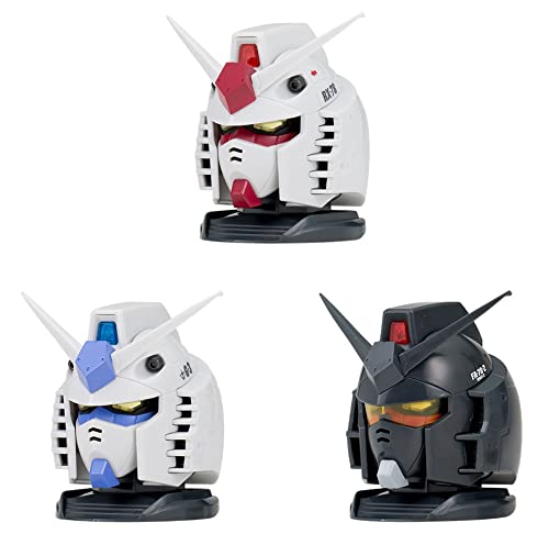 Gundam EXCEED MODEL GUNDAM HEAD3 All 3 Set Full Complete Set Capsul Toy NEW_1