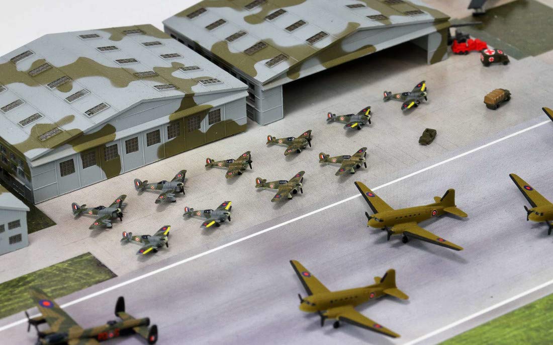 Pit-Road 1/700 SPS Series WWII UK Air Force Base Airfield Sceen Paper Base SPS10_5