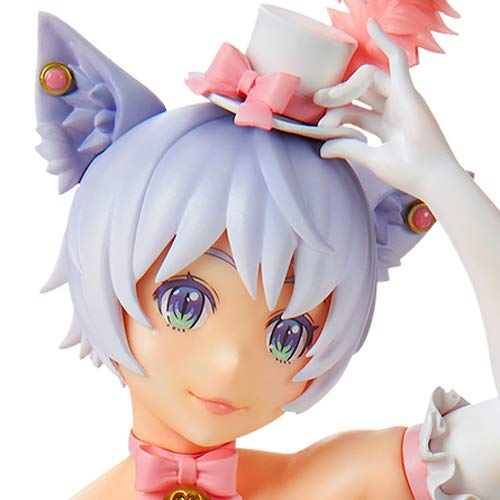 Burlesque Cat Bell White Cat Ver. 1/7 Scale Figure PVC 25cm NEW from Japan_1