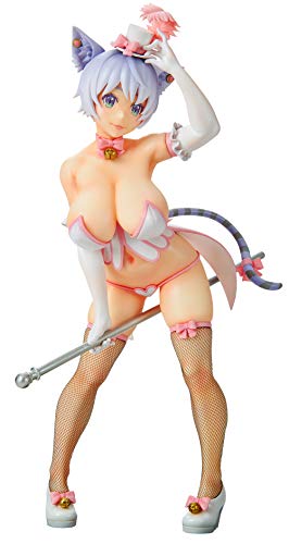 Burlesque Cat Bell White Cat Ver. 1/7 Scale Figure PVC 25cm NEW from Japan_2