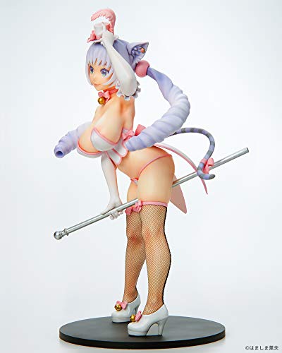 Burlesque Cat Bell White Cat Ver. 1/7 Scale Figure PVC 25cm NEW from Japan_5