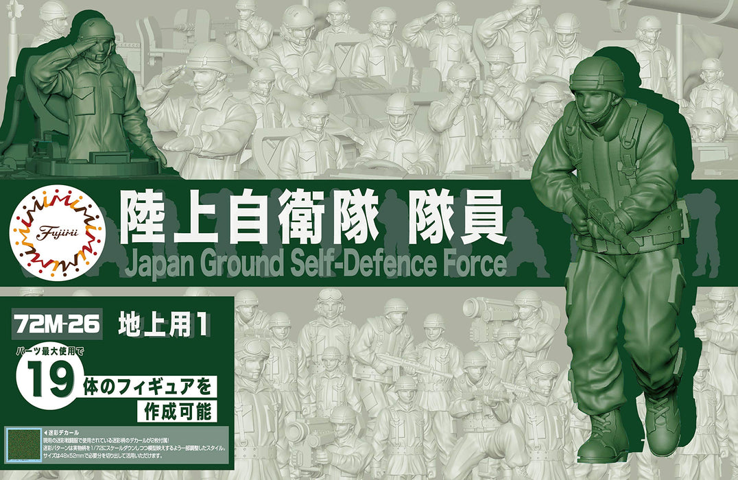 Fujimi 1/72 Military Series No.26 Ground Self-Defense Force Personnel Kit L-26_3