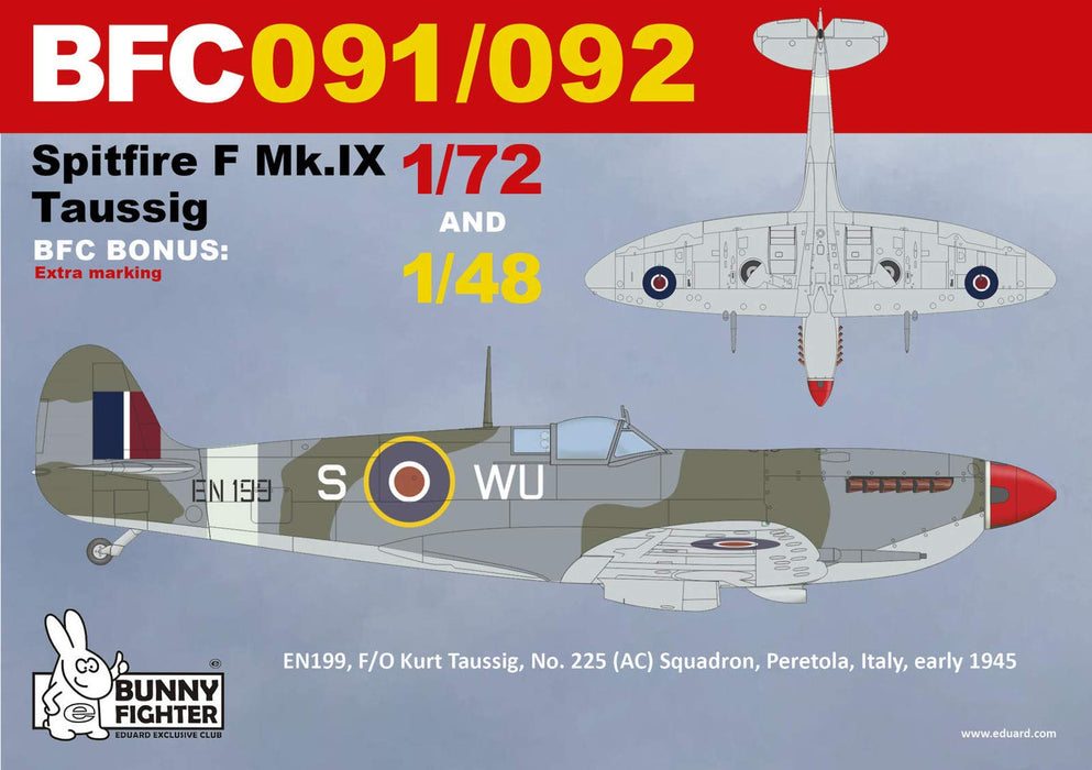 Eduard 1/48 Bunny Fighter Club Royal Air Force Spitfire F.Mk.9 Kit EDUBFC092 NEW_3