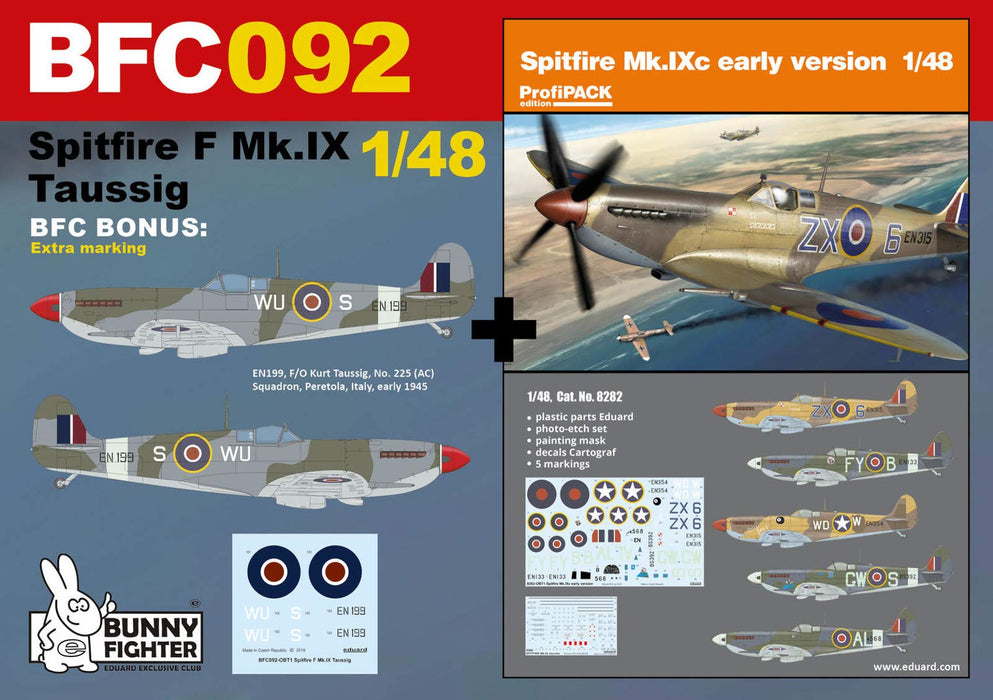 Eduard 1/48 Bunny Fighter Club Royal Air Force Spitfire F.Mk.9 Kit EDUBFC092 NEW_4