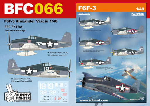 1/48 Bunny Fighter Club U.S. Air Force Hellcat F6F-3 Captain Alexander EDUBFC066_1