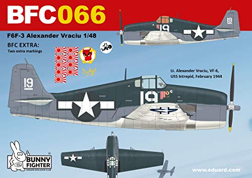 1/48 Bunny Fighter Club U.S. Air Force Hellcat F6F-3 Captain Alexander EDUBFC066_3