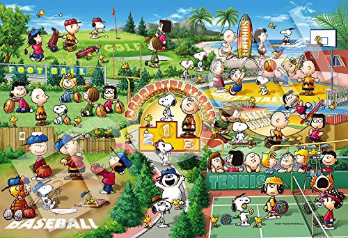 Epoch 300 pieces Snoopy Let's Play Sports Jigsaw Puzzle 26x38cm ‎28-804s NEW_1