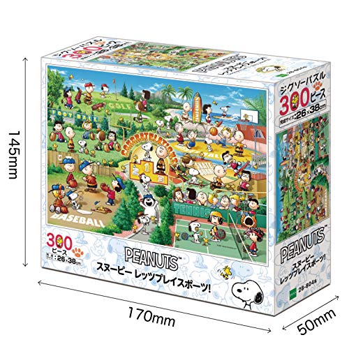 Epoch 300 pieces Snoopy Let's Play Sports Jigsaw Puzzle 26x38cm ‎28-804s NEW_2