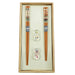 YAMAKA SHOTEN MOOMIN Chopsticks pair set wooden box Filled Herbarium MM2100-842H_1