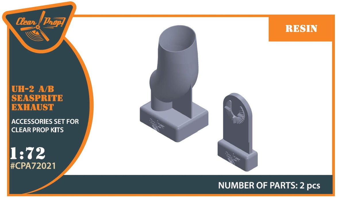 Clear Prop ! 1/72 UH-2 A/B Seasprite Resin Exhaust Plastic model Parts CPUA72021_2