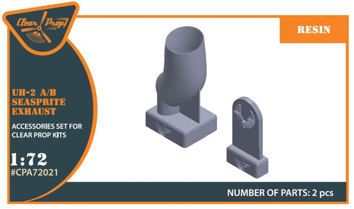 Clear Prop ! 1/72 UH-2 A/B Seasprite Resin Exhaust Plastic model Parts CPUA72021_2