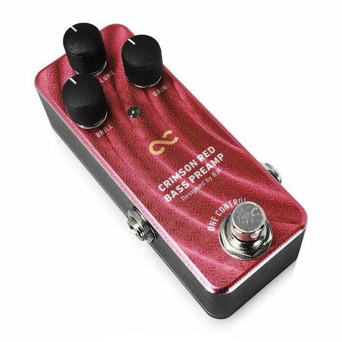 One Control Crimson Red Bass PreAmplifier Effects Pedal Made in Japan NEW_3