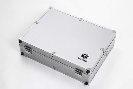 TOYGER CEO Storage Aluminum attache case over 5000 cards storageable Silver NEW_2