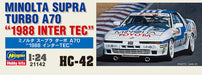 Hasegawa 1/24 MINOLTA SUPRA TURBO A70 1988 INTER TEC Model kit ‎HA21142 NEW_8