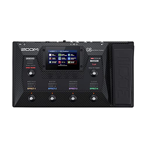 ZOOM G6 Multi-Effects Guitar Processor with Expression Pedal LCD Touchscreen NEW_1
