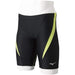 MIZUNO N2JB0101 Men's Swimsuit Stroke One Half Spats Black x Lime Size S NEW_1