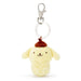 SANRIO Pompompurin Mini Mascot Keychain Polyester Plush Doll 5x3x6cm 226998 NEW_1