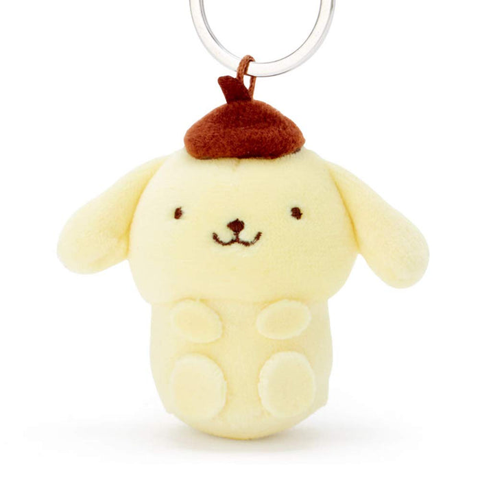 SANRIO Pompompurin Mini Mascot Keychain Polyester Plush Doll 5x3x6cm 226998 NEW_2