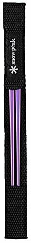 Snow Peak SCT-115-PR Titanium Chopsticks Purple NEW from Japan_1