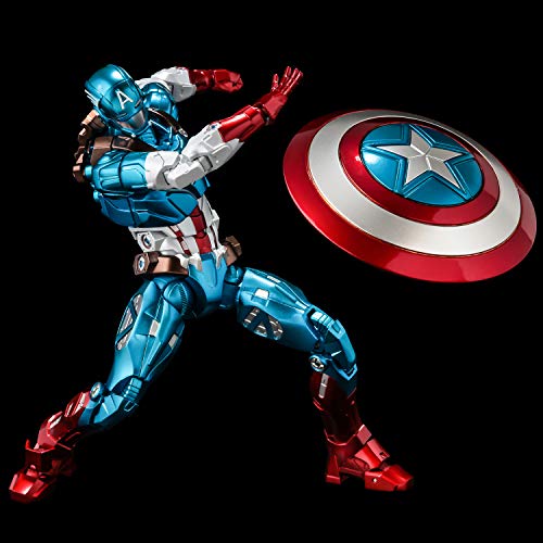 Sentinel FIGHTING ARMOR CAPTAIN AMERICA Action Figure ABS&Diecast 165mm NEW_5
