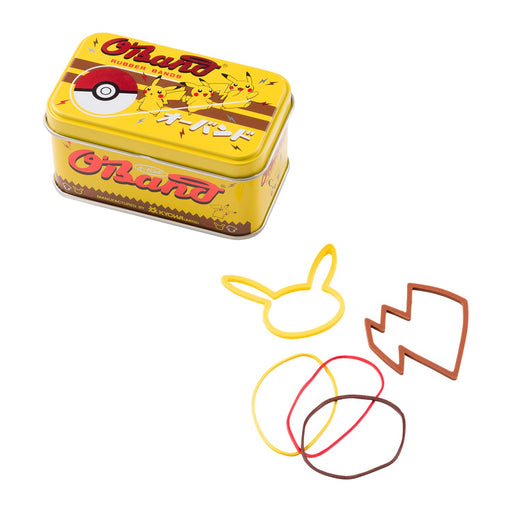 Pokemon Center Original O-Band Pikachu Rubber Band Yellow, Red, Brown 30 pc each_1