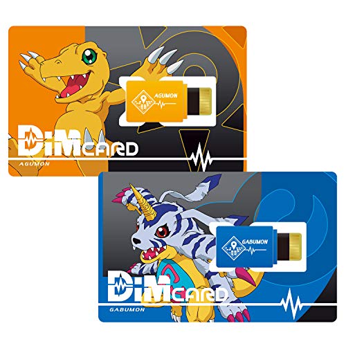 Bandai Digimon Vital Bracelet Dim Card Set EX Digimon Adventure Agmon & Gabumon_1