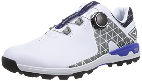 MIZUNO Golf Shoes WAVE HAZARD SL BOA WIDE 51GM2175 White Blue US12(29cm) NEW_1