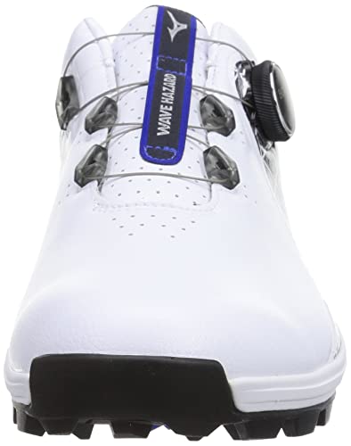 MIZUNO Golf Shoes WAVE HAZARD SL BOA WIDE 51GM2175 White Blue US12(29cm) NEW_2