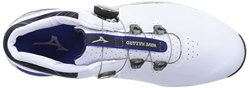 MIZUNO Golf Shoes WAVE HAZARD SL BOA WIDE 51GM2175 White Blue US12(29cm) NEW_5