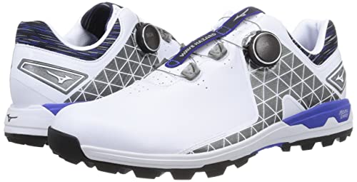 MIZUNO Golf Shoes WAVE HAZARD SL BOA WIDE 51GM2175 White Blue US12(29cm) NEW_7