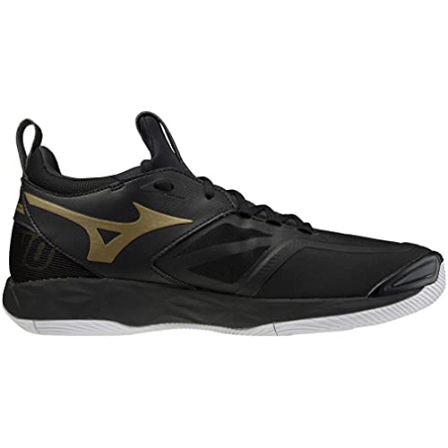 MIZUNO Volleyball Shoes WAVE MOMENTUM 2 LOW V1GA2112 Black Gold US8.5(26.5cm)_2