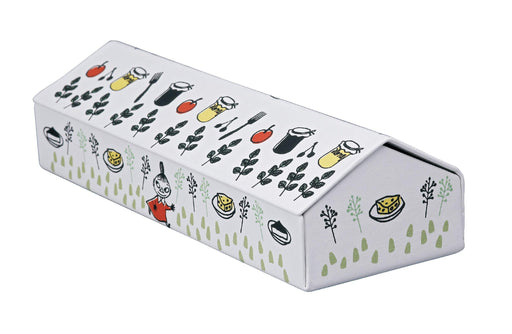 Kamio Japan Glasses Case Moomin White Semi-Hard Magnetic Synthetic Leather Cloth_2