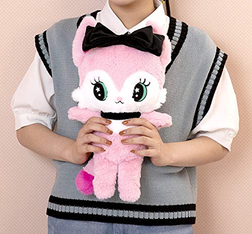 SEGA TOYS x Sanrio Beatcats Plush Doll M size Mia 40cm Polyester Pink Fluffy Toy_5