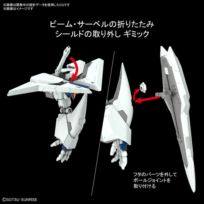 HG 1/144 GUNDAM Hathaway RX-105 XI Gundam Minovsky Flight System Kit 2530614 NEW_9