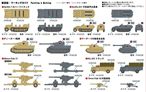 PIT-ROAD 1/700 MI Series WW 2 German Military Vehicle Set 1 Kit NEW from Japan_2