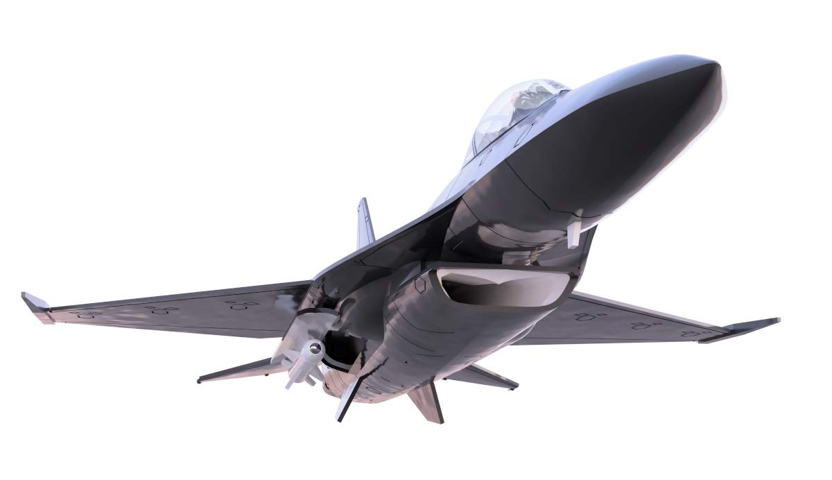 Hma PATLABOR 2 F-16 Kai Night Falcon with acrylic stand Blue 1/144 Model Kit NEW_3